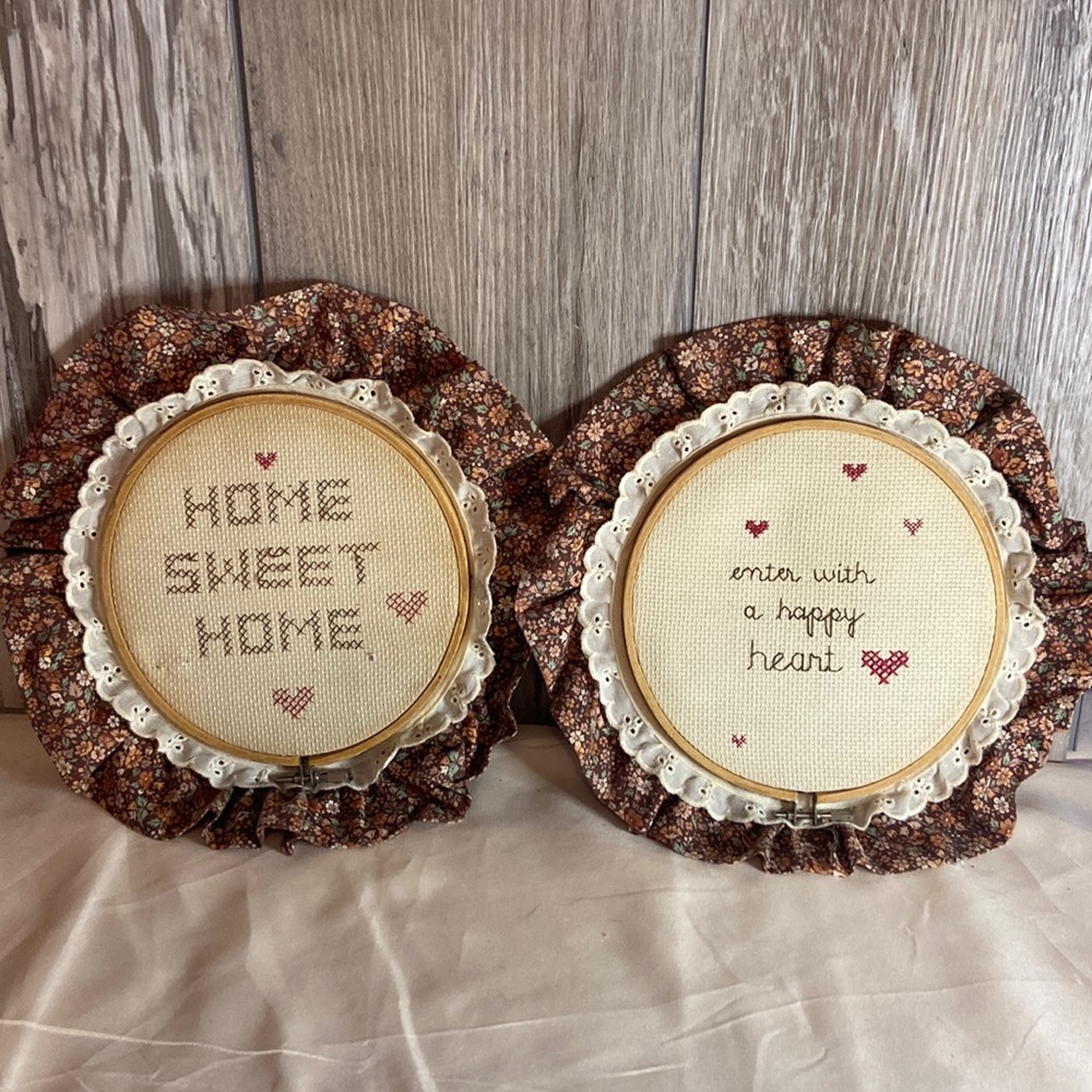 Homemade stitch art